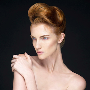 image of model with classic hair style